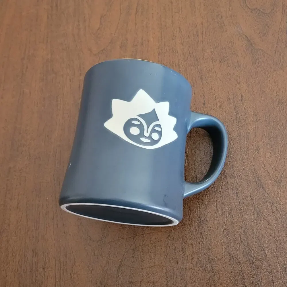 2011 Starbucks Kenya Mermaid Sun Face ceramic coffee mug 16oz